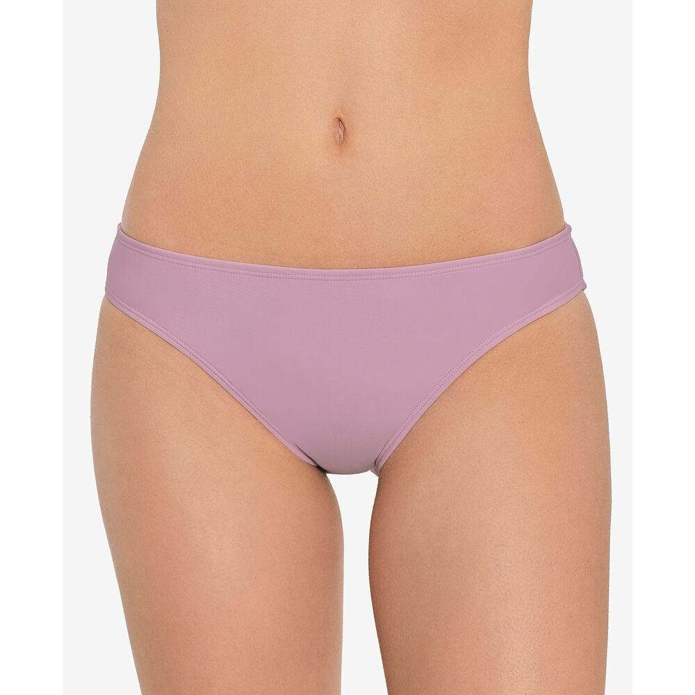 Salt + Cove Ruched-Back Hipster Bikini Bottoms Dusty Lilac Violet NWT Size Large